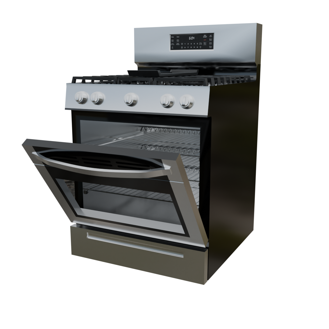 Here is an Oven I modeled and textured in Blender. Texturing could use an overhaul but I'm pretty happy with it